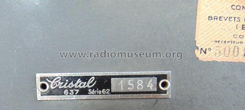 Cristal 637 Série 62; Schneider Frères, (ID = 1852754) Radio