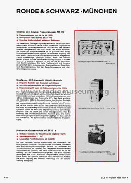 Frequenzvergleichs-Empfänger EF 151 k, AF 151 k; Schomandl KG; (ID = 2895220) Equipment