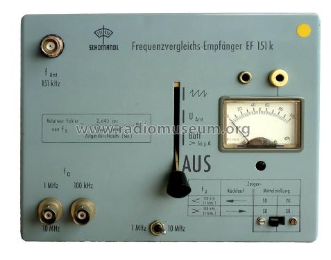 Frequenzvergleichs-Empfänger EF 151 k, AF 151 k; Schomandl KG; (ID = 2895222) Equipment