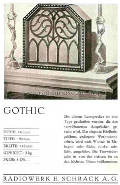 Triotron Gothic T4; Schrack Triotron; (ID = 832519) Altavoz-Au