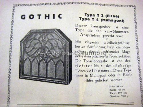 Triotron Gothic T4; Schrack Triotron; (ID = 2038101) Speaker-P
