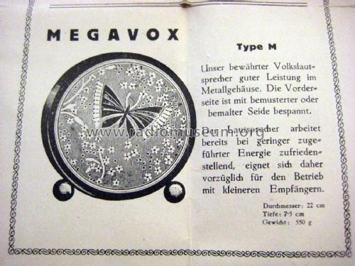 Triotron Megavox M; Schrack Triotron; (ID = 2038105) Lautspr.-K