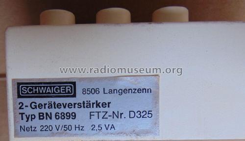 2-Geräteverstärker BN 6899; Schwaiger, Christian (ID = 2394275) RF-Ampl.