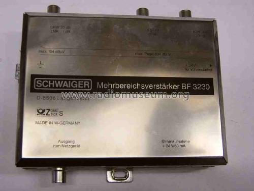 Mehrbereichs-Antennen-Verstärker BF 3230; Schwaiger, Christian (ID = 484076) RF-Ampl.