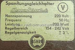 Spannungsgleichhalter Konstanze V ; Schwermaschinenbau H (ID = 503237) Aliment.