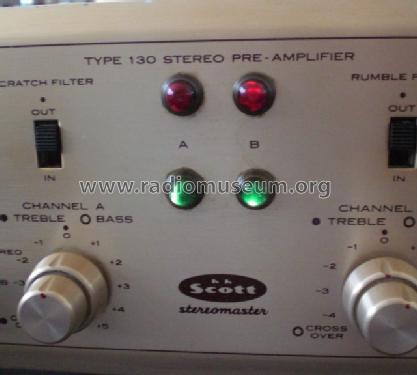 Stereo Pre-Amplifier 130; Scott; H.H.; Maynard (ID = 335339) Ampl/Mixer