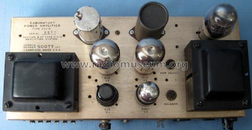 Laboratory Power Amplifier 220-A; Scott; H.H.; Maynard (ID = 512983) Verst/Mix