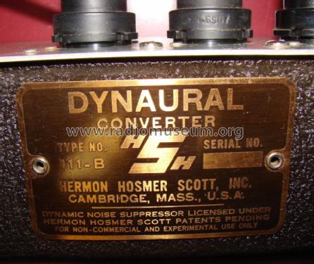 Dynaural Converter 111-B; Scott; H.H.; Maynard (ID = 2061073) Verst/Mix