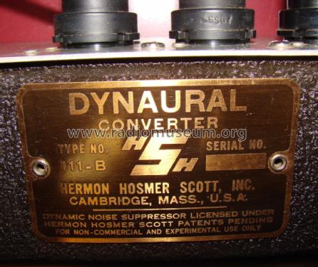 Dynaural Converter 111-B; Scott; H.H.; Maynard (ID = 2061073) Ampl/Mixer