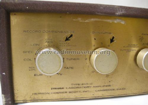 Dynaural Laboratory Amplifier 210-C; Scott; H.H.; Maynard (ID = 1357724) Ampl/Mixer