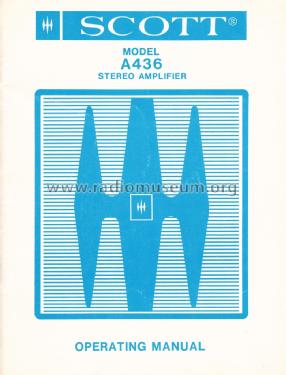 Stereo Amplifier A436 / A436E; Scott; H.H.; Maynard (ID = 1915083) Ampl/Mixer