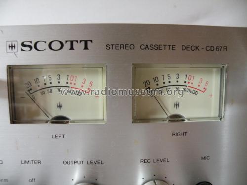 Stereo Cassette Deck CD67R; Scott; H.H.; Maynard (ID = 2254682) Enrég.-R