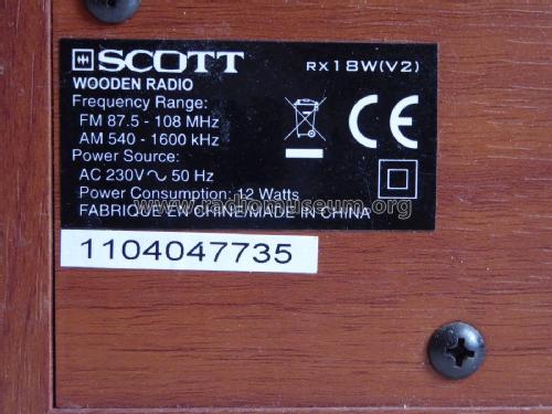 FM/AM System Wooden Radio RX18W; Scott; H.H.; Maynard (ID = 2627499) Radio