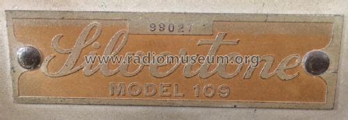 Silvertone 109; Sears, Roebuck & Co. (ID = 2484516) Radio