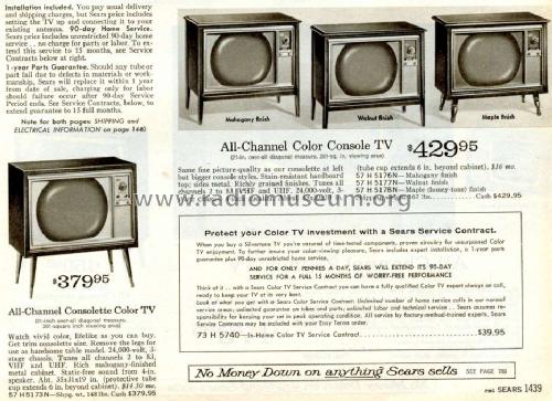 57H5173N ; Sears, Roebuck & Co. (ID = 668890) Television