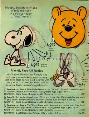 Snoopy AM Radio Order-No.: 49 N 16125; Sears, Roebuck & Co. (ID = 1959597) Radio