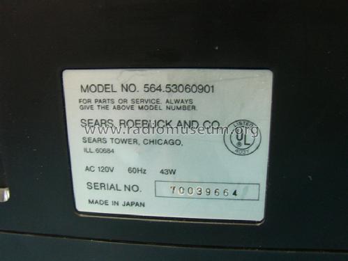 Beta Scan Video Cassette Recorder Betamax 564.53060901; Sears, Roebuck & Co. (ID = 1424322) Enrég.-R