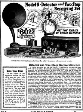 Detector and Two Step Receiving Set Model 6; Sears, Roebuck & Co. (ID = 1005977) Radio