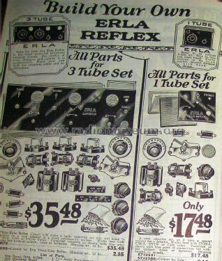 Erla 3 tube Reflex kit Supereflex Order= 57A 2676 and 2298; Sears, Roebuck & Co. (ID = 1256778) Kit