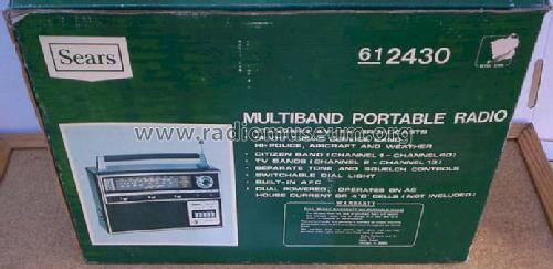 Multiband Portable Radio 612430; Sears, Roebuck & Co. (ID = 815834) Radio