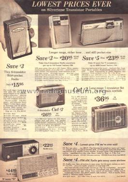 Silvertone 1020 Ch= 132.50601 Order=57X 1020; Sears, Roebuck & Co. (ID = 1642684) Radio