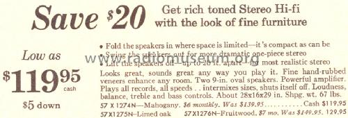 Silvertone 1275 Order=57X 1275N; Sears, Roebuck & Co. (ID = 1668217) Radio