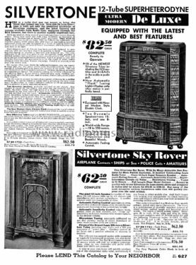 Silvertone 12-Tube Superheterodyne Order= 57DM 1722; Sears, Roebuck & Co. (ID = 1266577) Radio