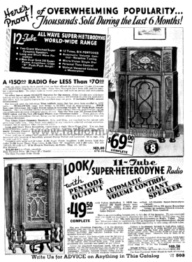 Silvertone 1670 ; Sears, Roebuck & Co. (ID = 1266223) Radio