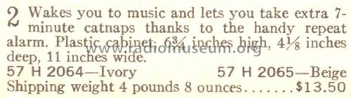 Silvertone 2065 Ch=132.42701 Order= 57H 2065; Sears, Roebuck & Co. (ID = 1727149) Radio