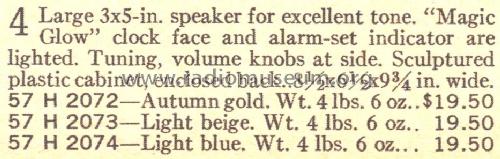 Silvertone 2074 Ch= 528.64080 Order= 57H 2074; Sears, Roebuck & Co. (ID = 1733554) Radio