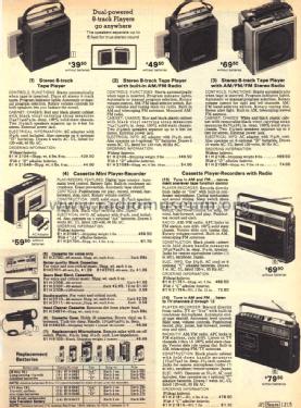 Silvertone 21691 Cassette Mini Player-Recorder Order= 61H 21691; Sears, Roebuck & Co. (ID = 1608844) Sonido-V