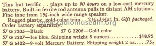 Silvertone 2205 Order=57G 2205; Sears, Roebuck & Co. (ID = 1673746) Radio