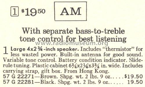 2228 Ch=132.41601; Sears, Roebuck & Co. (ID = 1676362) Radio