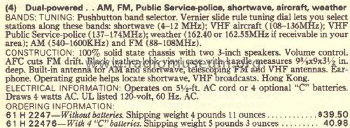 Silvertone 2247 Order= 57H 22476; Sears, Roebuck & Co. (ID = 1610345) Radio