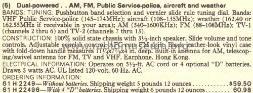 Silvertone 2249 Order= 61H 22496; Sears, Roebuck & Co. (ID = 1610816) Radio