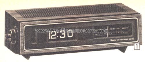 Silvertone 2350 AM Clock Radio Order= 61H 2350; Sears, Roebuck & Co. (ID = 1609339) Radio