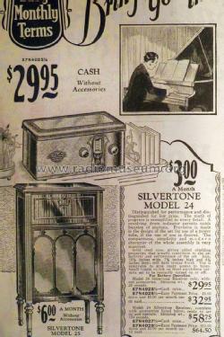 Silvertone 24 Order= 57N 4025 or 4027; Sears, Roebuck & Co. (ID = 1299697) Radio