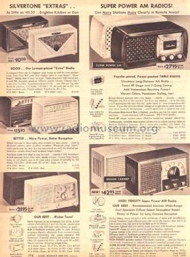 Silvertone 3002 Ch= 132.054 Order=57D 03002; Sears, Roebuck & Co. (ID = 1621954) Radio