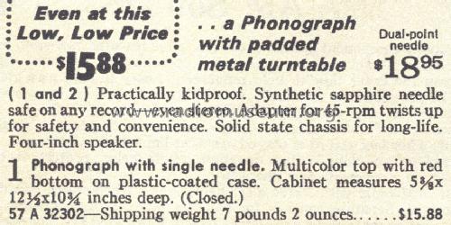 Silvertone 32302 Order= 57A 32302; Sears, Roebuck & Co. (ID = 1724679) Sonido-V