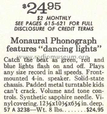 Silvertone 3238 Order= 57A 3238; Sears, Roebuck & Co. (ID = 1724699) Ton-Bild