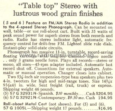 Silvertone 32921 Order=57G 32921N; Sears, Roebuck & Co. (ID = 1685288) Radio