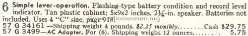 Silvertone 34161 Order=57G 34161; Sears, Roebuck & Co. (ID = 1678967) Sonido-V