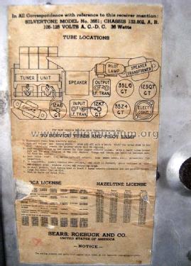 Silvertone 3551 Commentator Ch= 132.802 ; Sears, Roebuck & Co. (ID = 1295393) Radio