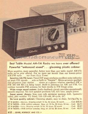 Silvertone 4204 Ch= 132.067 Order=57H U4204; Sears, Roebuck & Co. (ID = 1603470) Radio