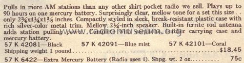 Silvertone 42081 Order=57K 42081; Sears, Roebuck & Co. (ID = 1688979) Radio