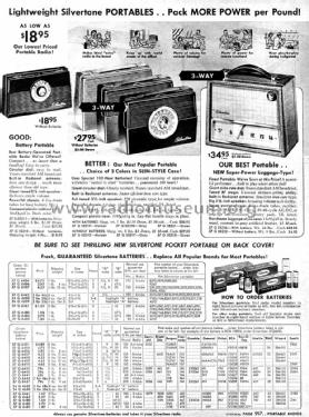 Silvertone 4225 Order=57G 04225; Sears, Roebuck & Co. (ID = 1334685) Radio