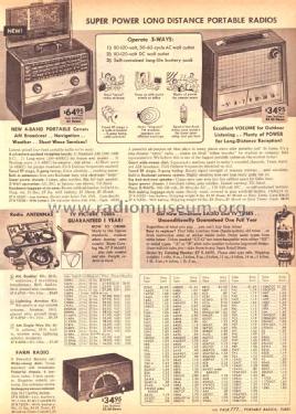 Silvertone 4225 Order=57G 04225; Sears, Roebuck & Co. (ID = 1621951) Radio