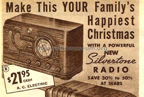 Silvertone 4575 Order= 57V 4575 Ch= 101454; Sears, Roebuck & Co. (ID = 1973862) Radio