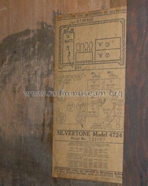 Silvertone 4724 ; Sears, Roebuck & Co. (ID = 1266531) Radio