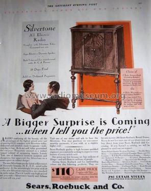 Silvertone 51 Order= 57V 4130 or 4131; Sears, Roebuck & Co. (ID = 1252122) Radio